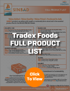 Tradex Foods Full Product List