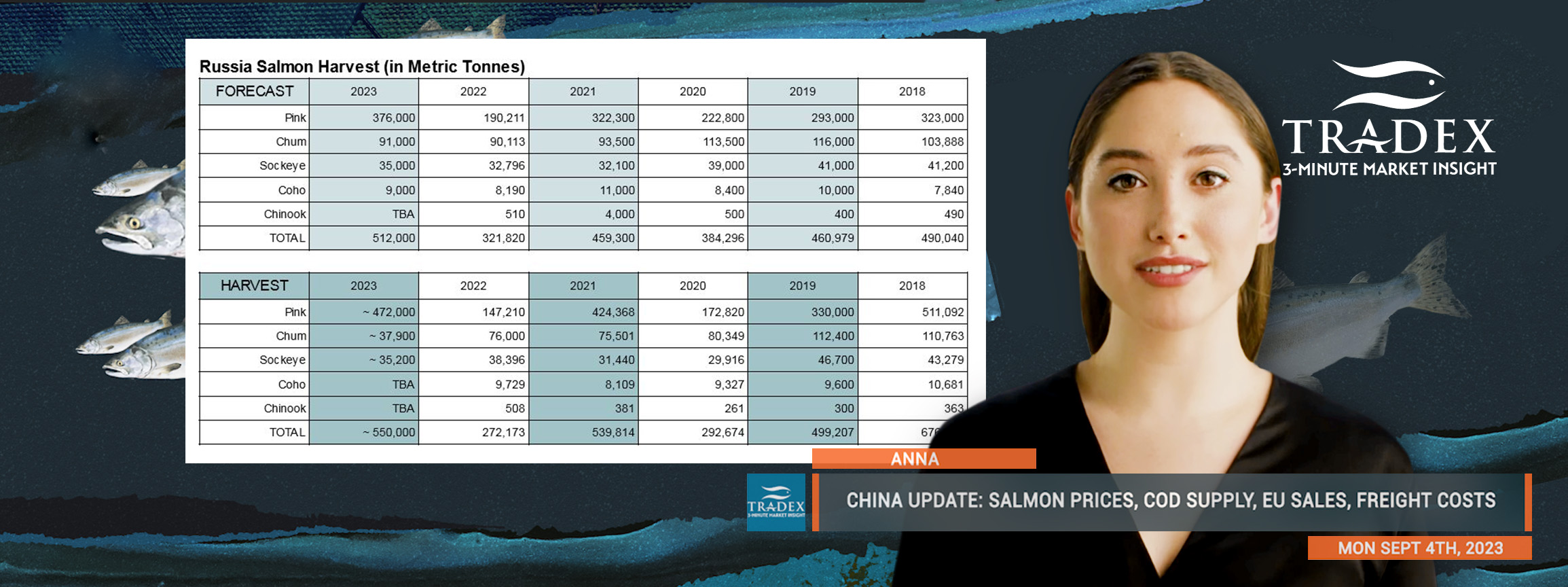 China Update: Salmon Prices, Cod Supply, EU Sales, Freight Costs