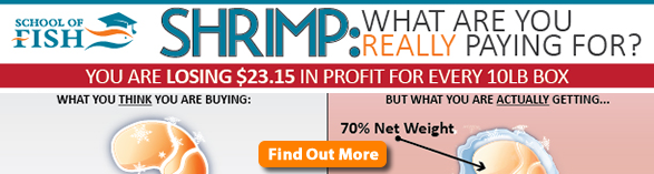 How Much are you REALLY Paying for Shrimp? School of Fish Shrimp Sheet