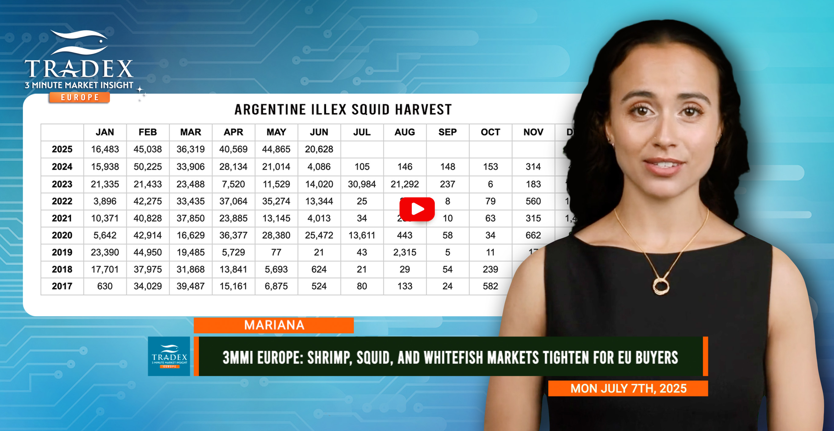 3MMI EUROPE: Shrimp, Squid, and Whitefish Markets Tighten for EU Buyers