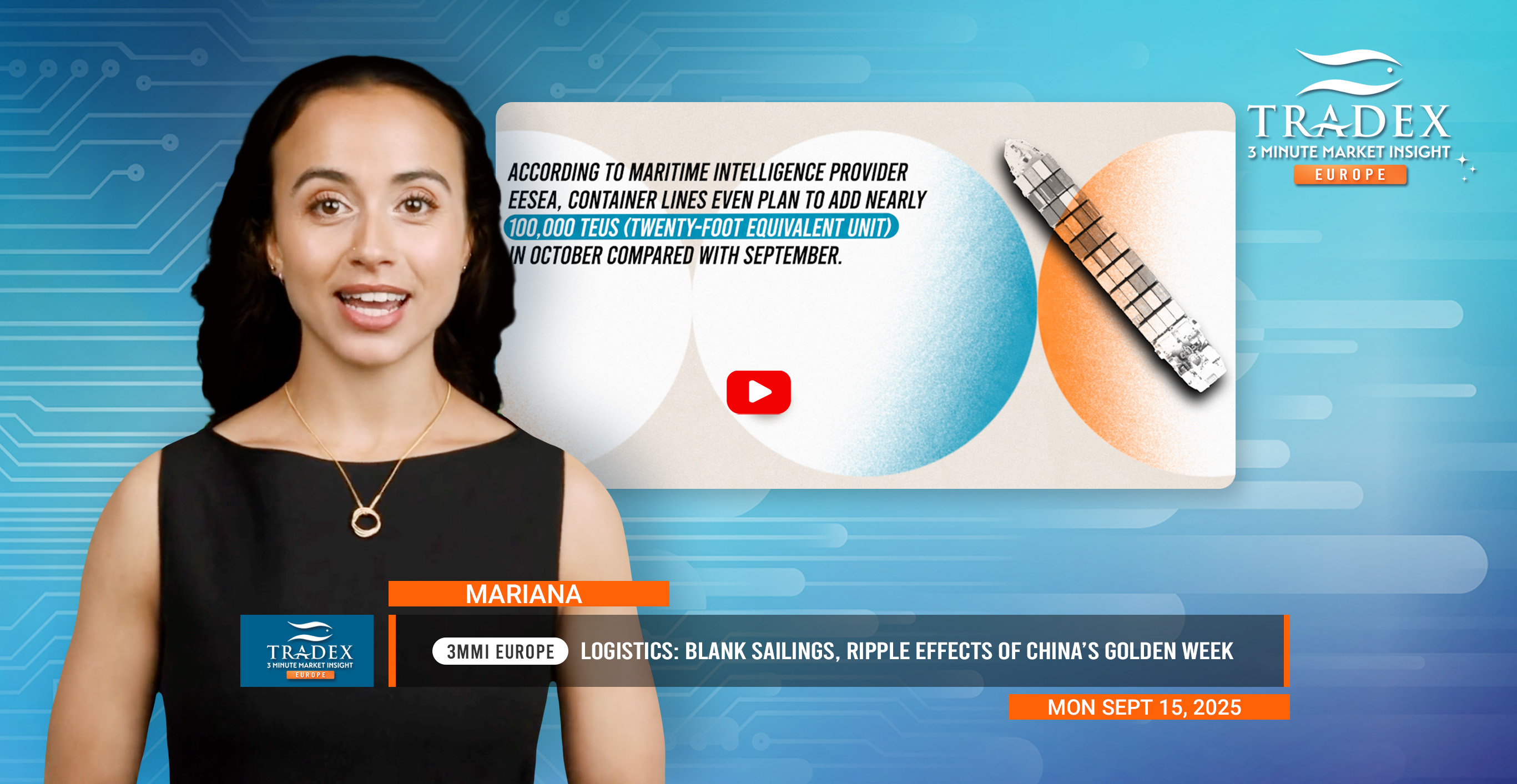 Logistics: China’s Golden Week, Blank Sailings