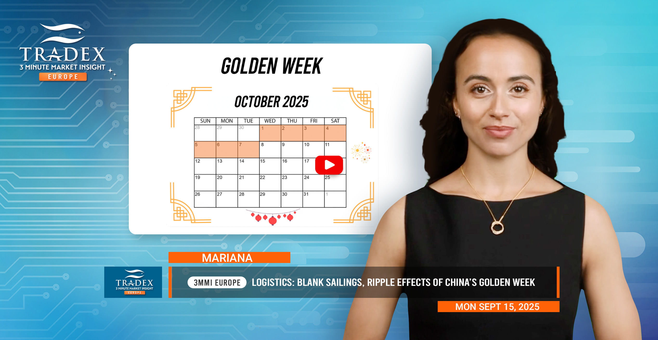 Logistics: China’s Golden Week, Blank Sailings